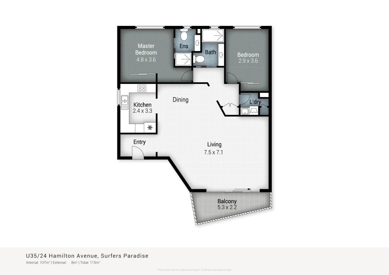 Coco Bella Retreat In Central Surfers - Sleeps 6-8 黄金海岸 外观 照片